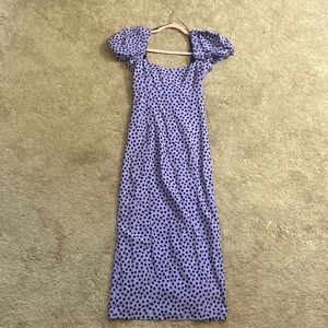 Zara Polka Dot Midi Dress